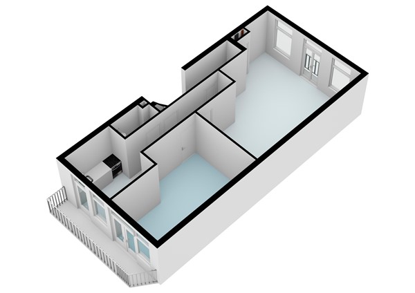 Floor plan - De Clercqstraat 7-1, 1053 AA Amsterdam 